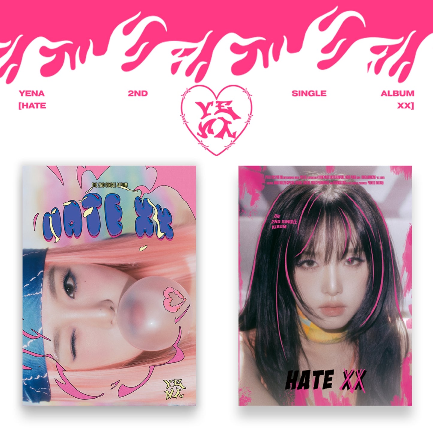 YENA - HATE XX / 2ND SINGLE ALBUM